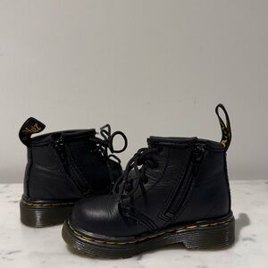 Dr. Martens Black Kids Boots